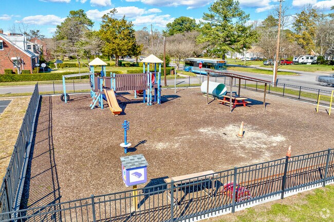 The playground at Trinity Church is perfect spot for young families in Belvedere.