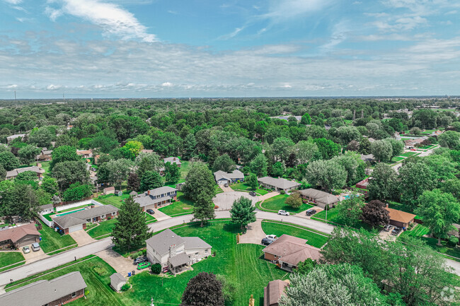 Houses to the East of Berkley road showcase large, established trees, in Westbrook.