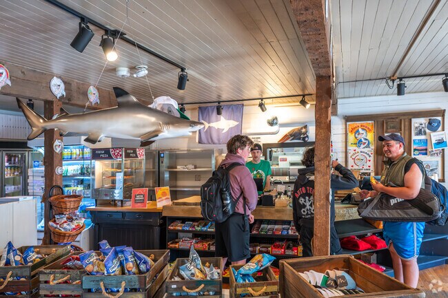 Students from Northwest Harwich stop at Pizza Shark for a slice of pizza on their way home from school.
