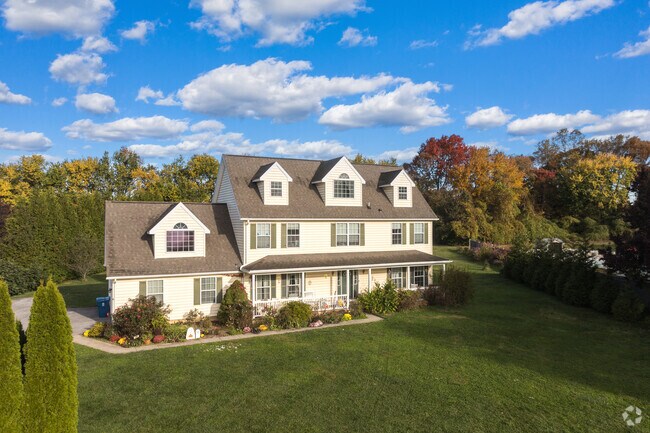 New Traditional homes appear in newer Penn Township developments.