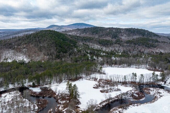 The Blackwater River winds through the hills in Salisbury.
