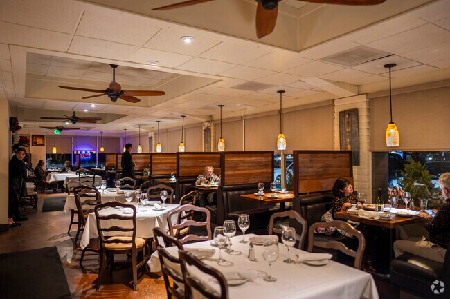 About 15 minutes down Highway 50 from Glenbrook are an abundance of restauarants in South Lake Tahoe