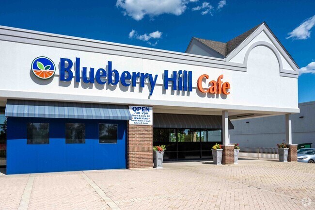 Blueberry Hill Cafe in Eola Yards serves delicious pancakes and other breakfast dishes.