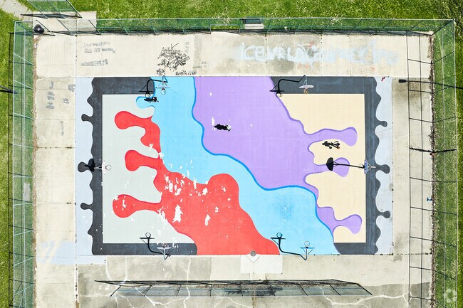 Shoot some hoops at Parkridge park’s basketball court.