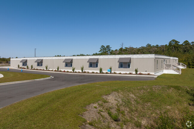 Valorous Academy has mobile classrooms for extra students.