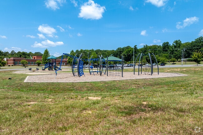 The Palisades Park Elementary School playground in Charlotte, NC.