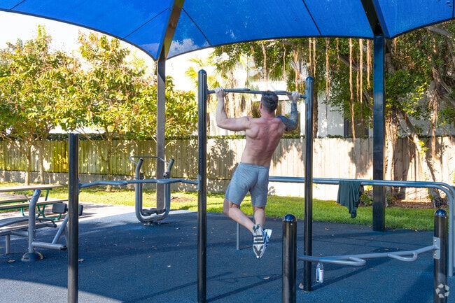 Normandy Isle has its own covered workout space.