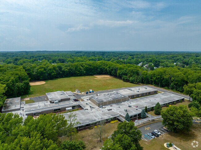 Aerial view of Pine Brook Elementary