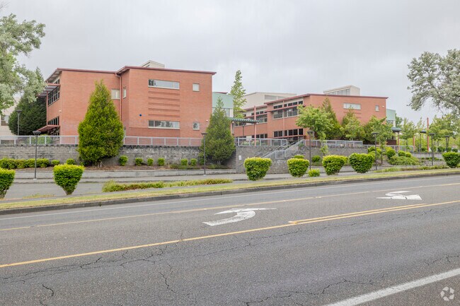 Angelo Giaudrone Middle School has a newer building in Tacoma WA.