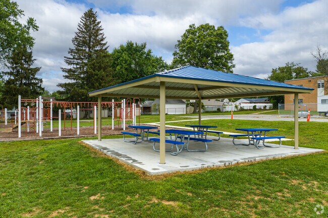 Students even have a covered pavilion outside to sit with friends at John R. Downes Elementary.