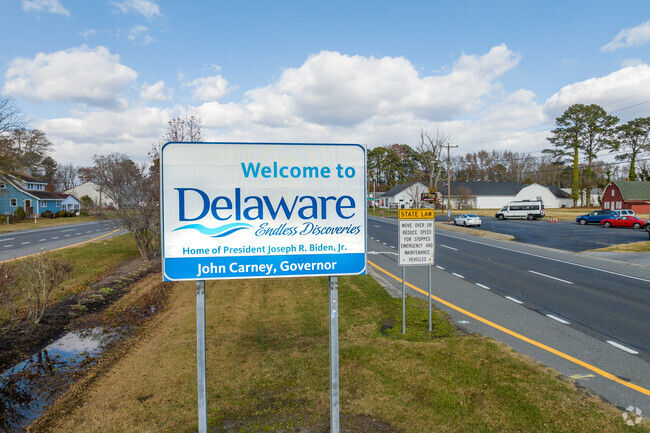 Selbyville is situated along the border of Delaware and Maryland.