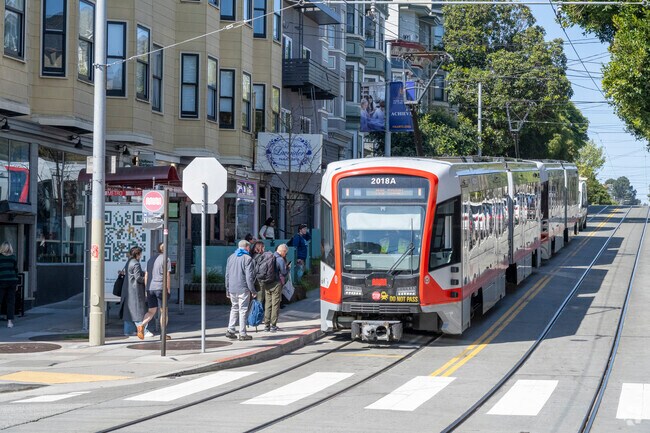 There's plenty of public transportation all over Haight-Ashbury.