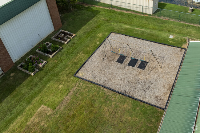 Swing set at the the Huntsville Christian Academy in Huntsville Alabama.