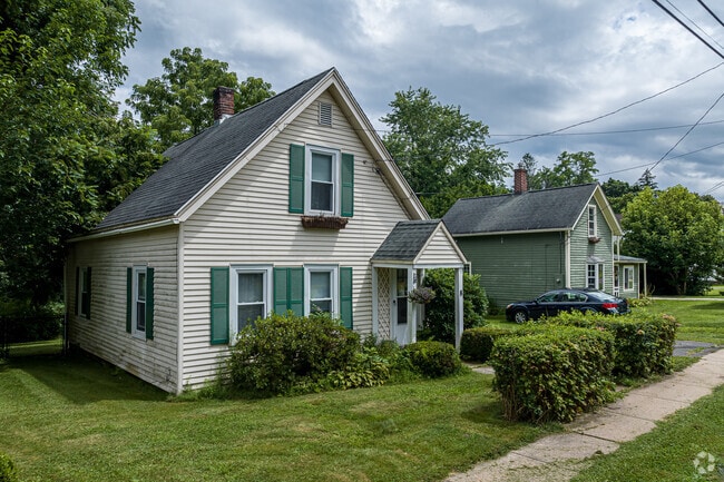 Most homes in Tariffville were built by the Tariff Manufacturing Company for its carpet workers.