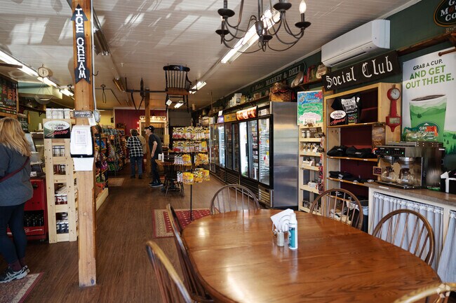 Stop by Riverton General Store for coffee and baked goods.