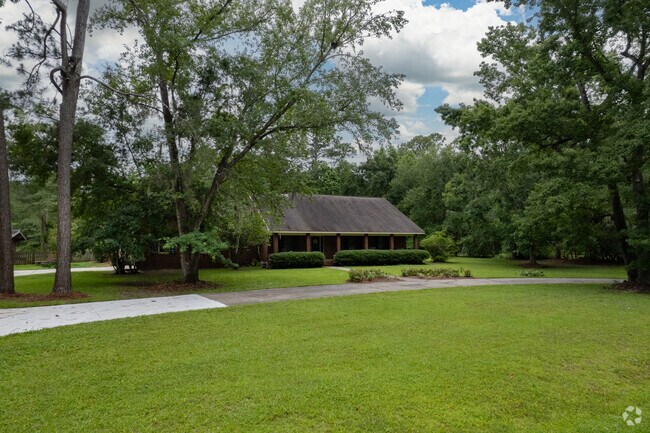 Sterling has large ranch style homes on several acres of land.
