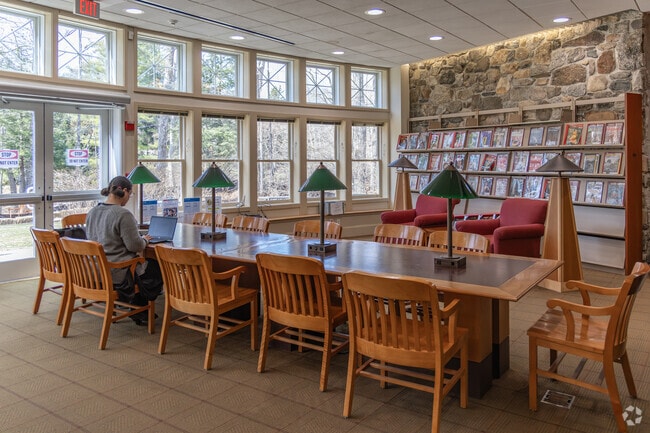 Find a quiet place to read and study at the Mark Twain Library.