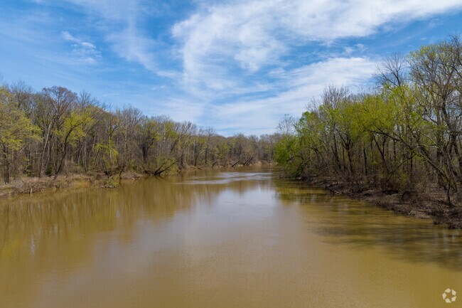 The Wolf River winds through north Hollywood.