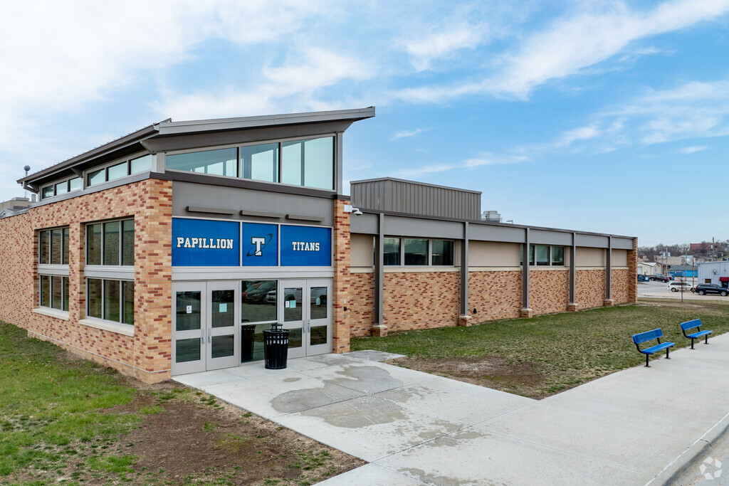 Papillion Middle School is located near downtown Papillion.