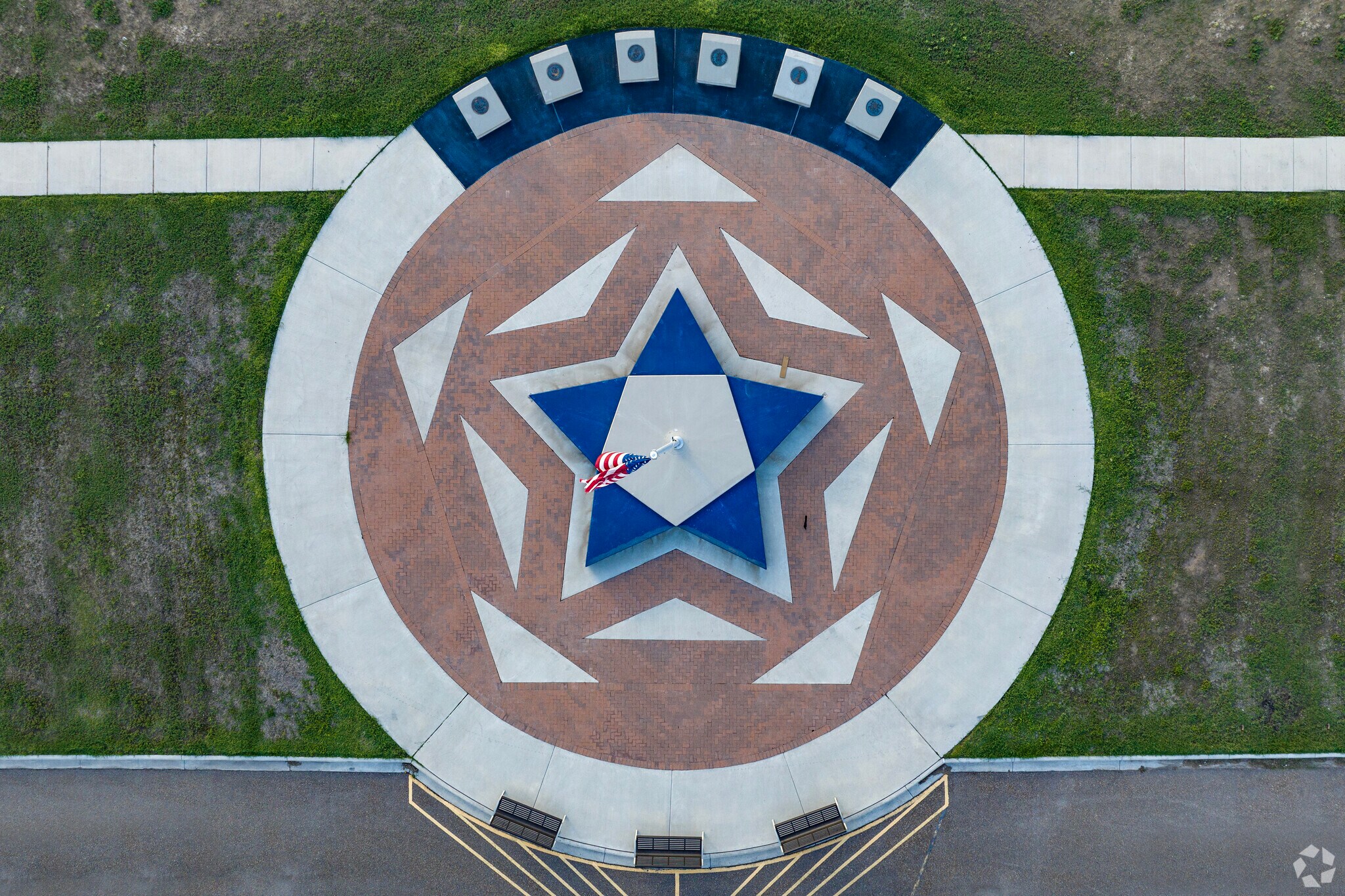 Granjero Veterans Park is located in the heart of the city.