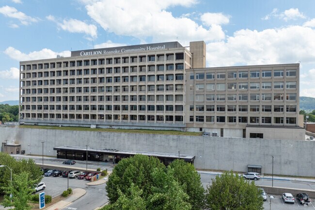 Carilion Hospital is convenient to Downtown Roanoke.