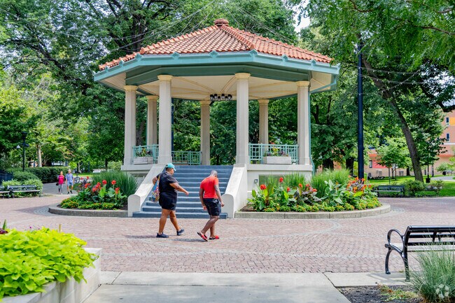 Experience an afternoon at Washington Park in West End featuring walking paths and a dog park.