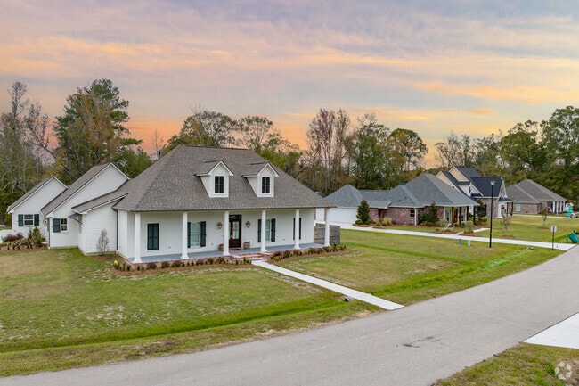 Newer built Acadian styled homes are found in Walker.