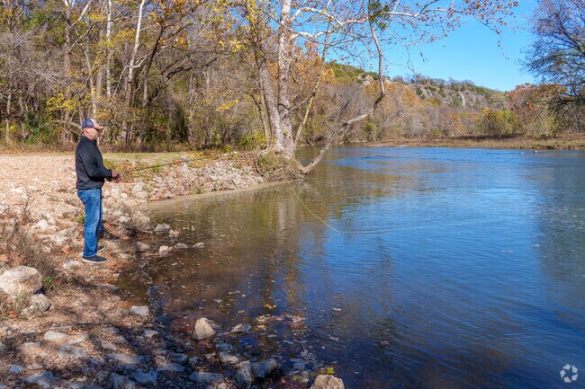 Trout fisherman love the river that flows through Redbird Smith.