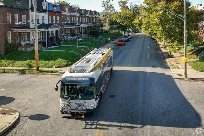 Public transit from Park Circle links residents to Baltimore’s downtown attractions.