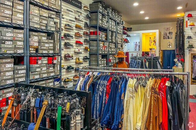 LeFlores New Look Fashions offers men's formal and casual wear in a historic building.