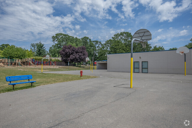 Oak Hills Elementary School basketball courts.