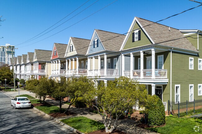 Townhomes are also popular in the First Ward neighborhood.
