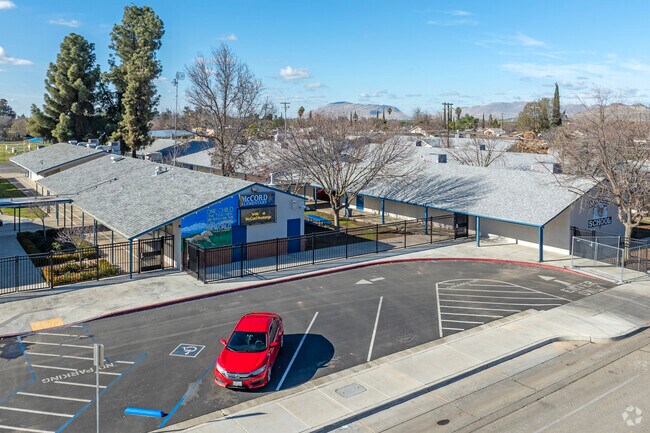 The entrance to McCord Elementary School in Orange Cove.