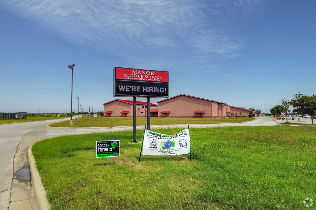 Manor Middle School enrolls around 500 students.