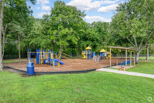 Boston Elementary's campus comes equipped with playgrounds for students.