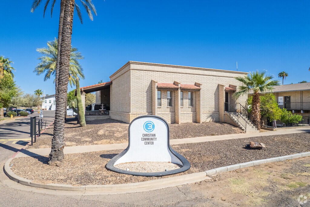 A warm welcome awaits at Living Word Academy's entrance in Peoria.