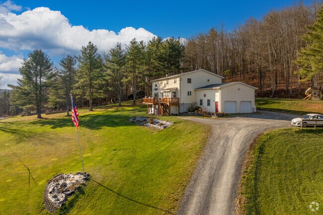 Some homes it upon tall hills in wide open spaces here in Erin.