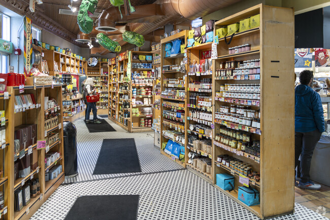 Shop for fresh produce, meats, and dairy at Zingerman's Delicatessen in Kerrytown.