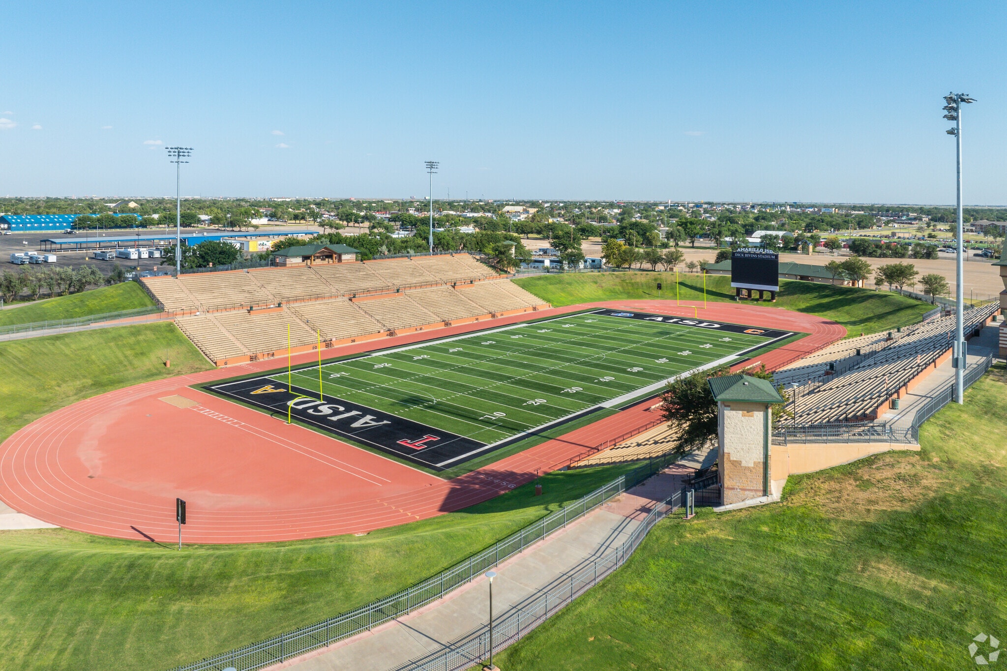 Bivins Stadium in Dumas Junction hosts sporting events, such as football.