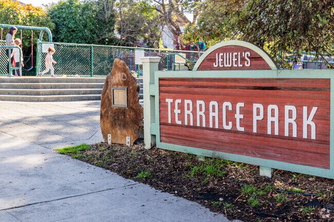 Terrace Park in Albany offers a playground, large grass field and basketball court.