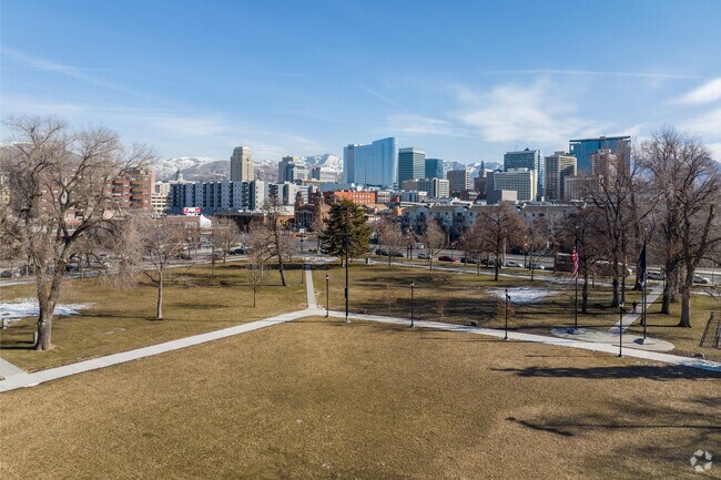 Pioneer Park in Downtown Salt Lake City.