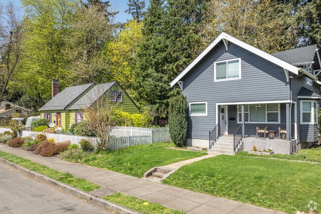 Craftsman and brightly colored bungalows are on offer in Creston-Kewnilworth.