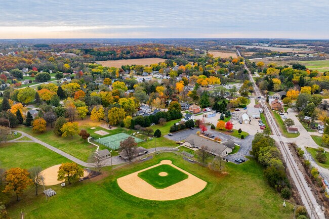 Veterans Park in North Prairie offers sports fields, courts, and recreation for all ages.