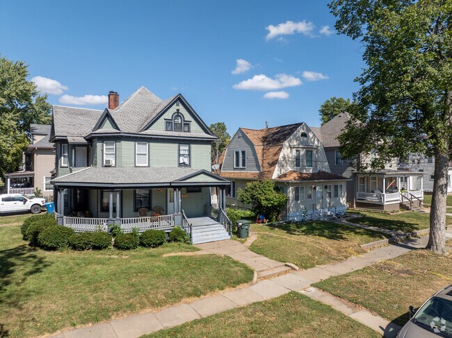 Church Row features a charming mix of architectural styles in a quaint neighborhood setting.