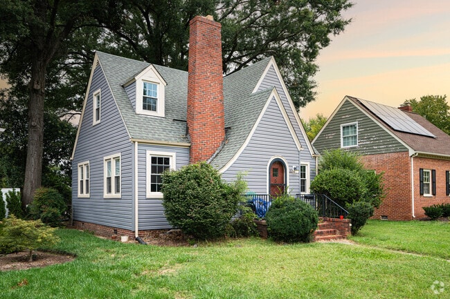 Tudor-style homes are common along Rosedale streets.