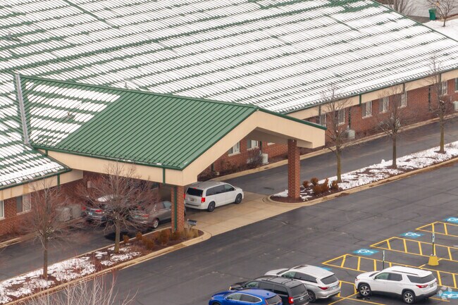 Trinity Christian School has a covered entrance for convenient pick up and drop off times.