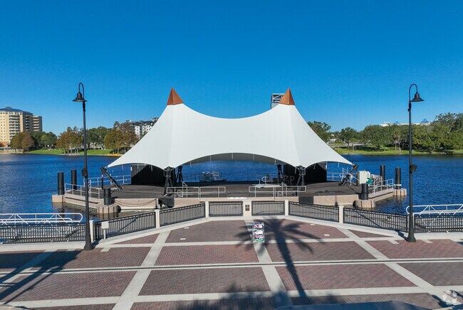 Eddie Rose Amphitheater is an entertainment area in Cranes Roost Park in Altamonte Springs.