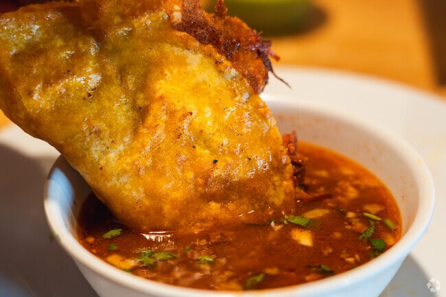 The Birria tacos in Chapala Taqueria is one of most popular dishes in the restaurant.
