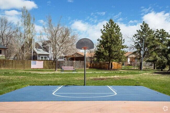 Locals can play basketball, tennis, and more at Tennyson Knolls Park in East Westminster, CO.
