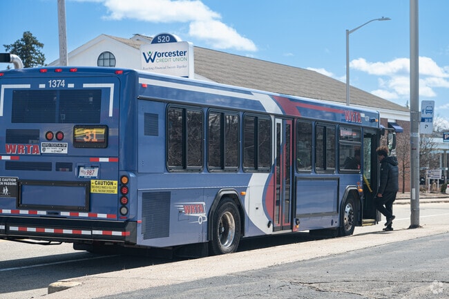 Public transportation is available to Burncoat residents nearby.